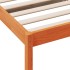 Sofá cama sin colchón madera maciza pino marrón cera 90x190