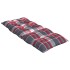 Cojines para silla respaldo alto 4 uds tela Oxford cuadros