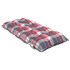 Cojines para silla respaldo bajo 4 uds tela Oxford cuadros