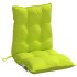Cojines para silla respaldo bajo 4 uds tela Oxford verde