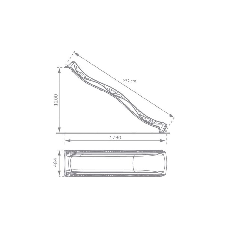 Rampa Tobogán 1,20 m altura
