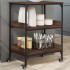 Carrito de cocina madera ingeniería marrón roble 60x41x80,5
