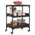 Carrito de cocina madera ingeniería marrón roble 60x41x80,5