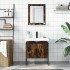Set de muebles de baño 2 pzas madera ingeniería roble
