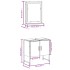 Set de muebles de baño 2 pzas madera ingeniería roble