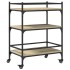 Carrito de cocina madera ingeniería roble Sonoma 65x40x86,5
