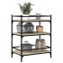 Carrito de cocina madera ingeniería roble Sonoma 65x40x86,5