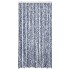 Cortina antimoscas chenilla azul y blanco 100x230