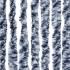 Cortina antimoscas chenilla azul y blanco 100x230