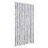 Cortina antimoscas chenilla gris y blanco 100x230