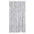 Cortina antimoscas chenilla gris y blanco 100x230