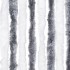 Cortina antimoscas chenilla gris y blanco 100x230