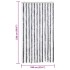 Cortina antimoscas chenilla gris y blanco 100x230