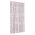 Cortina antimoscas chenilla gris plateado y rosa 100x230