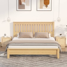 Mesitas de noche 2 uds madera contrachapada roble 44x35x45