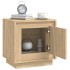 Mesitas de noche 2 uds madera contrachapada roble 44x35x45