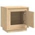 Mesitas de noche 2 uds madera contrachapada roble 44x35x45