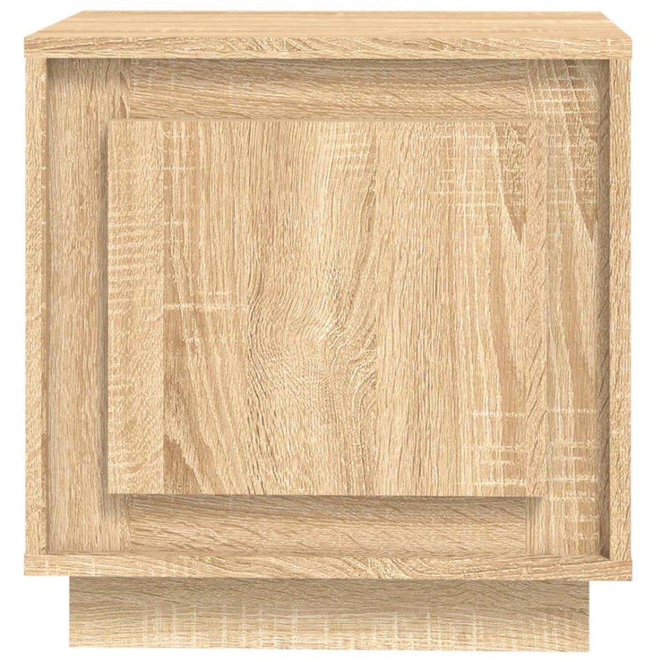 Mesitas de noche 2 uds madera contrachapada roble 44x35x45