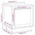 Mesitas de noche 2 uds madera contrachapada roble 44x35x45