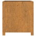 Jardinera con patas acero corten oxidado 49x47x50