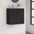 Armario de pared madera contrachapada negro 60x31x60