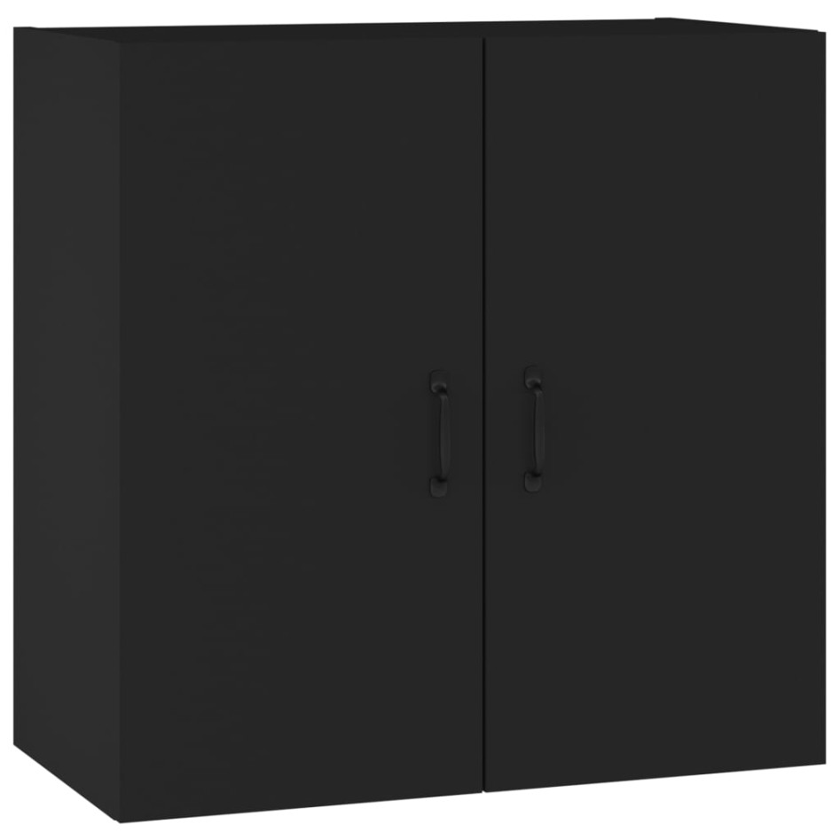 Armario de pared madera contrachapada negro 60x31x60