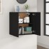 Armario de pared madera contrachapada negro 60x31x60