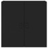 Armario de pared madera contrachapada negro 60x31x60