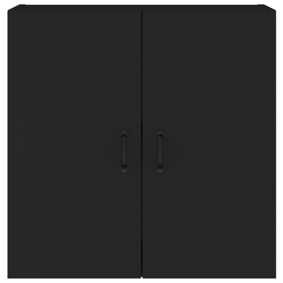 Armario de pared madera contrachapada negro 60x31x60