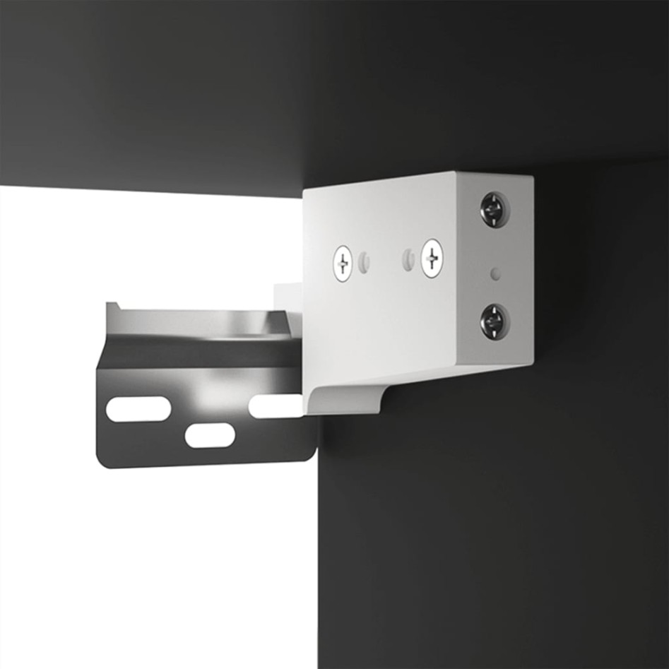 Armario de pared madera contrachapada negro 60x31x60