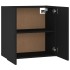 Armario de pared madera contrachapada negro 60x31x60