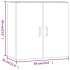 Armario de pared madera contrachapada negro 60x31x60