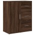 Aparador de madera de ingeniería marrón roble 60x31x70