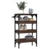 Carrito de cocina madera de ingeniería marrón roble 53x20x76