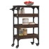 Carrito de cocina madera de ingeniería marrón roble 53x20x76