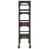 Carrito de cocina madera de ingeniería marrón roble 53x20x76