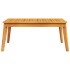 Mesa de comedor de jardín madera maciza de acacia 100x55x45