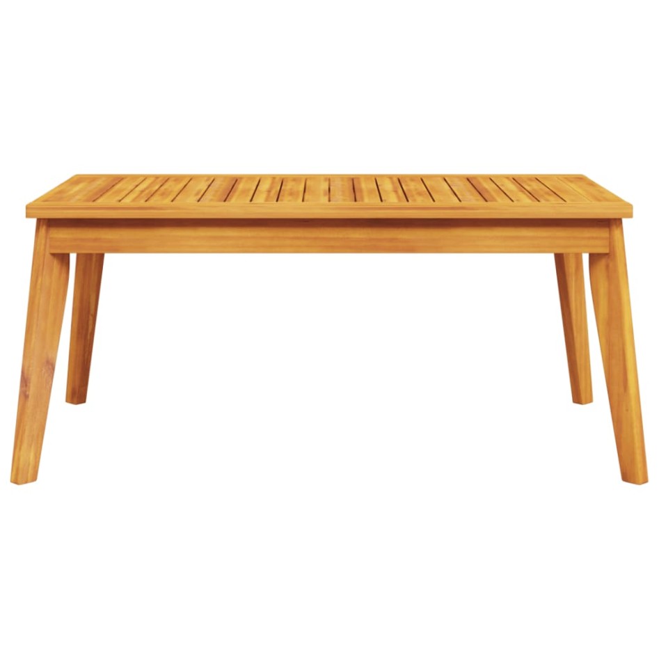 Mesa de comedor de jardín madera maciza de acacia 100x55x45