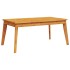 Mesa de comedor de jardín madera maciza de acacia 100x55x45
