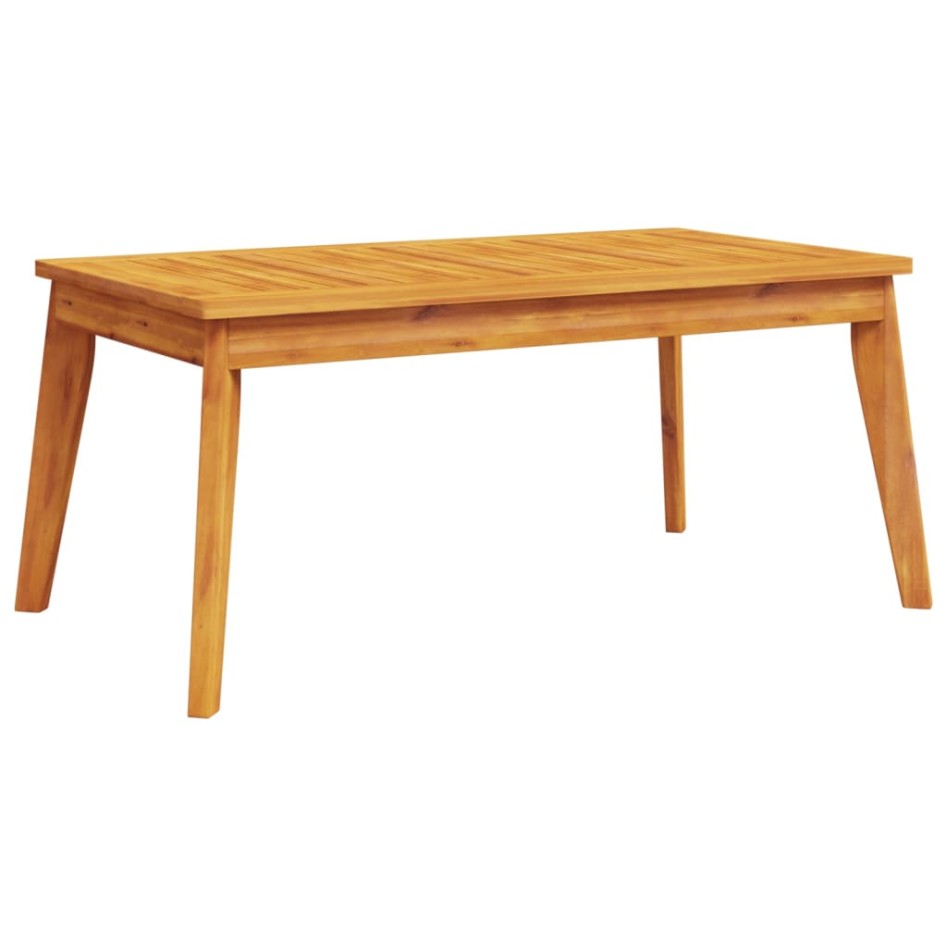Mesa de comedor de jardín madera maciza de acacia 100x55x45
