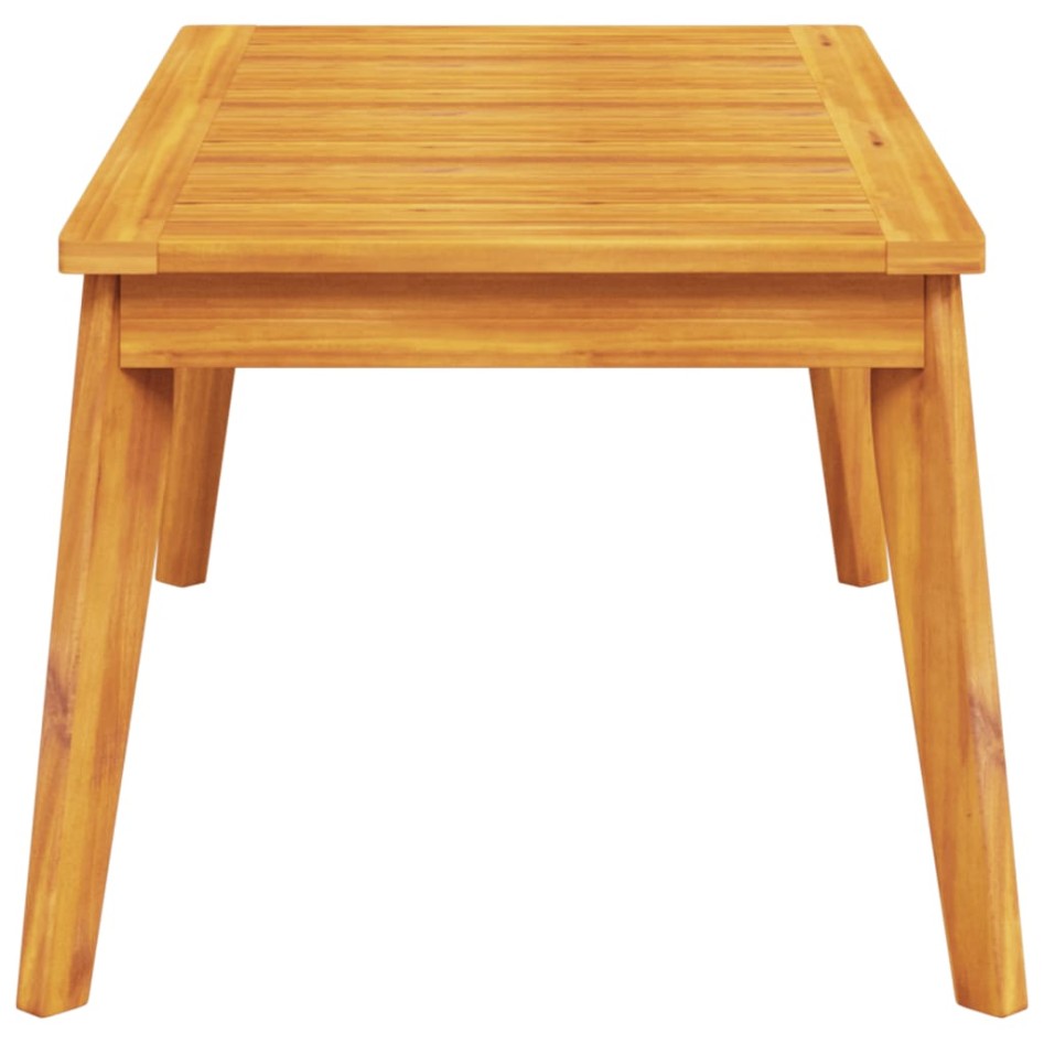 Mesa de comedor de jardín madera maciza de acacia 100x55x45