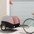 Remolque para bicicleta hierro negro y naranja 45