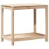 Mesa de plantación con estante madera maciza pino 82,5x50x75