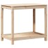 Mesa de plantación con estante madera maciza pino 82,5x50x75