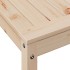Mesa de plantación con estante madera maciza pino 82,5x50x75