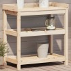 Mesa de plantación con estantes madera pino 82,5x45x86,5 cm