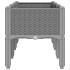 Jardinera con patas PP gris claro 120x40x42