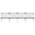 Jardinera con patas PP blanco 160x40x42