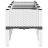 Jardinera con patas PP blanco 160x40x42