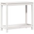 Mesa de plantación con estante madera pino blanco 82,5x35x75